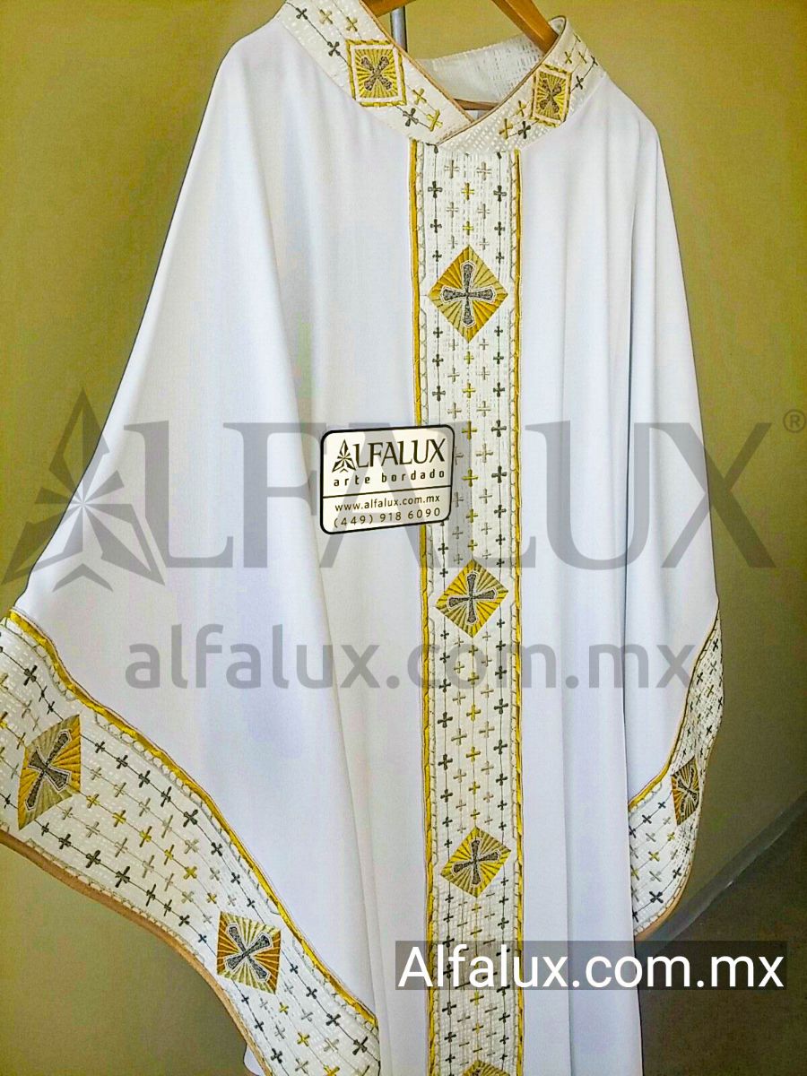 16 MAGNUS BLANCO BRONCE  LATERALES  CUELLO BROCADO 1